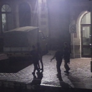 Zdjęcie z monitoringu wizyjnego na dworcu PKP Gdańsk Główny