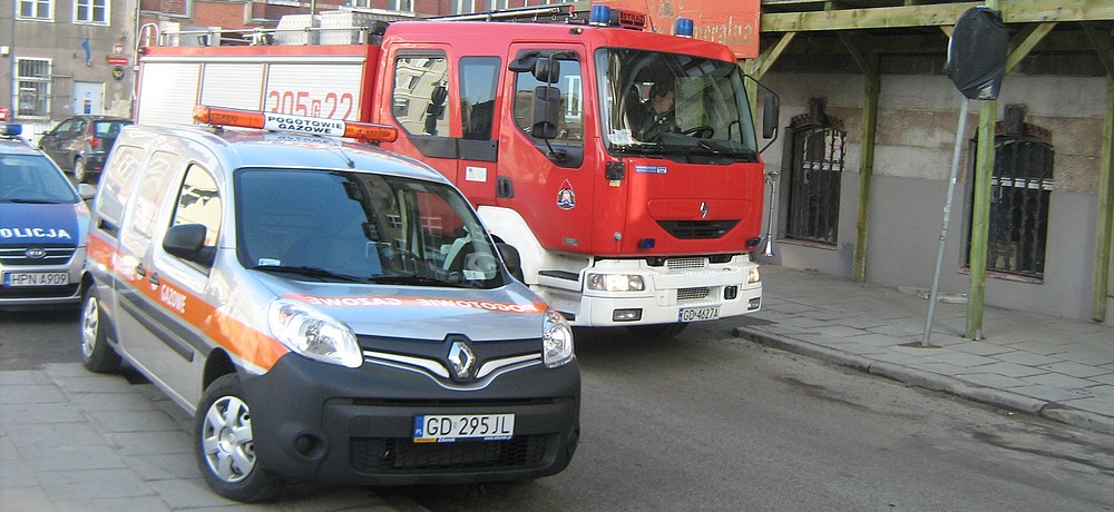 Wyciek gazu na Dolnym Mieście
