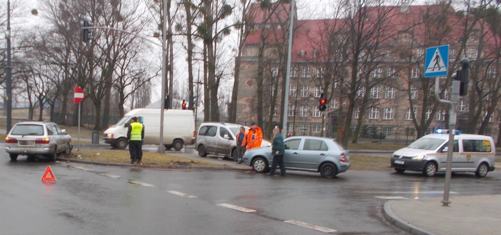 Wypadek na skrzyżowaniu