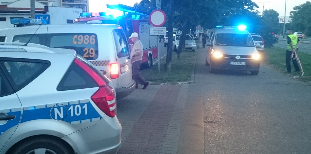 Zabezpieczyli ewakuowany wieżowiec
