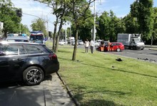 Potrącona rowerzystka