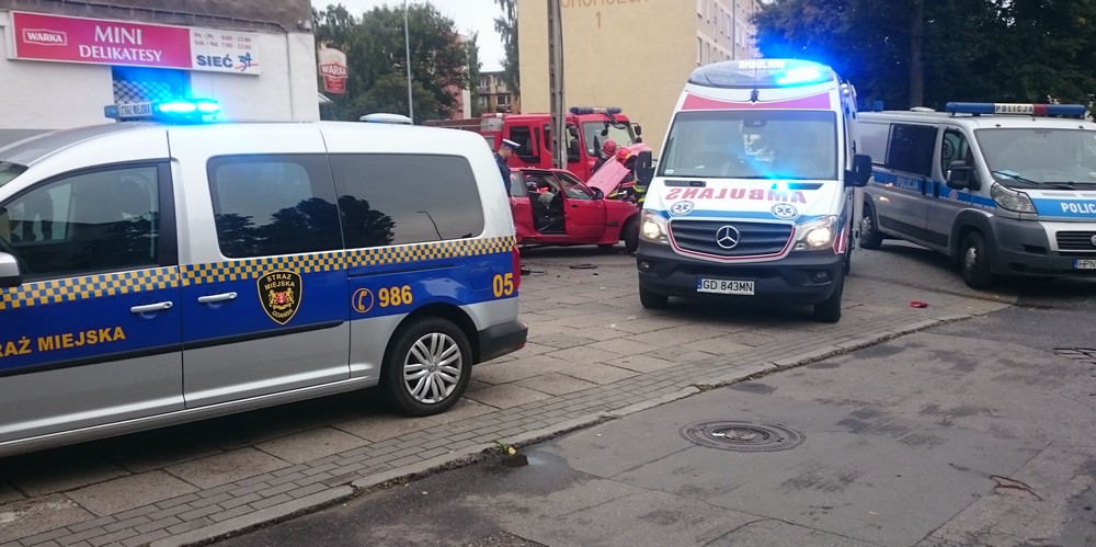 Groźny wypadek na Kościuszki
