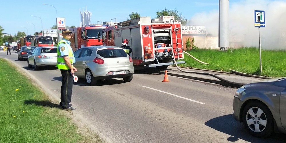 Pożar na małomiejskiej