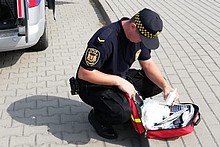 Mimo ran, myślał głównie o chorej żonie