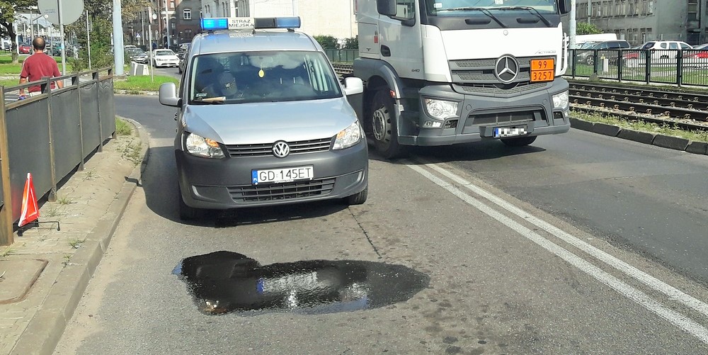 Śliski problem na jezdni