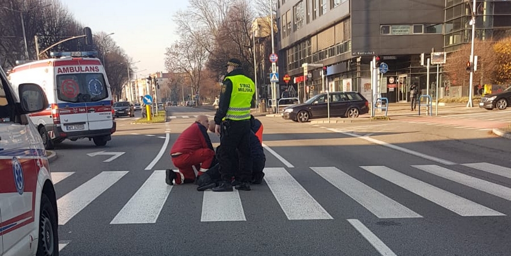 Patrol pomógł choremu
