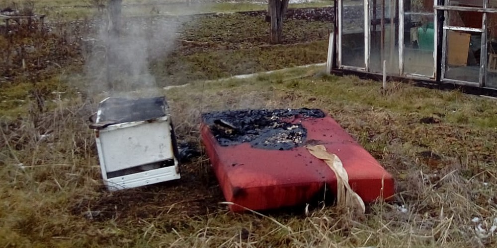 Ognisko z odpadów wielkogabarytowych