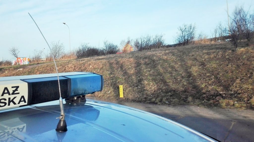 Ręczny granat porzucony na Osowej