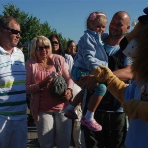 Zjazd maskotek w Rowach