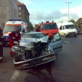 Wypadek przy ul.Podwale Przedmiejskie