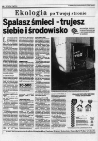 Spalasz śmieci - trujesz siebie