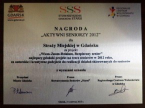 I nagroda dla Straży Miejskie