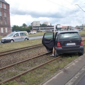 Skutecznie zablokował tramwaje