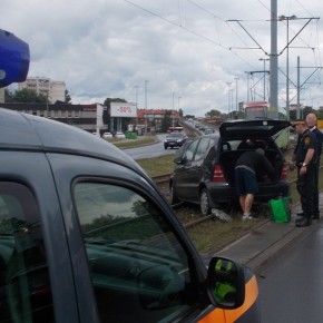 Skutecznie zablokował tramwaje