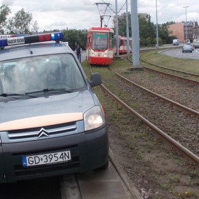 Skutecznie zablokował tramwaje
