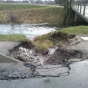 Niespokojna oruńska rzeka...