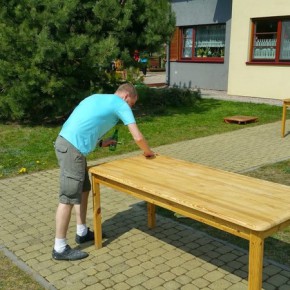 Wizyta strażników w Rodzinnym Domu Dziecka "Dom przy Lesie" - 25.04.2015 r.