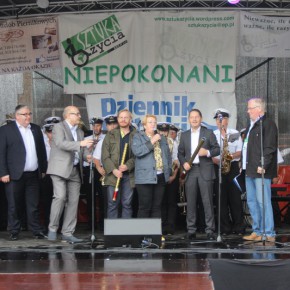 Goście specjalni: legenda "Solidarności" Henryka Krzywonos, zastępca prezydenta Gdańska Piotr Kowalczuk, aktor Bartosz Żukowski, wicewojewoda pomorski Michał Owczarczak
