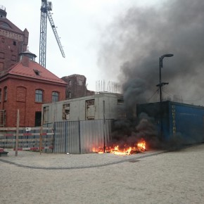 Pożar w Dolnym Wrzeszczu - 12.09.2015 r.