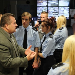 Klasa Bezpieczeństwa Publicznego z wizytą na Stanowisku Kierowania Prewencją Straży Miejskiej w Gdańsku - 21.10.2015 r.