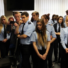 Klasa Bezpieczeństwa Publicznego z wizytą na Stanowisku Kierowania Prewencją Straży Miejskiej w Gdańsku - 21.10.2015 r.
