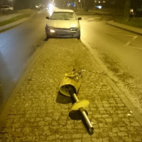 Utknął na wysepce