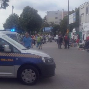 Akcja porządkowa przy Zielonym Rynku