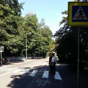Przegląd infrastruktury w ramach akcji "Bezpieczna droga do szkoły 2016" - Sopot