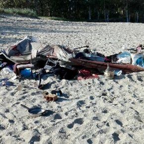 Niebezpieczne znalezisko koło plaży