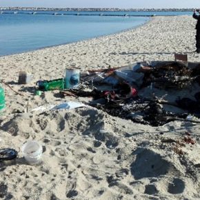 Niebezpieczne znalezisko koło plaży