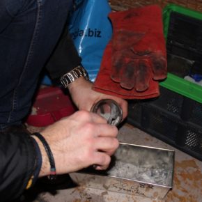 Pobieranie próbek popiołu do analizy laboratoryjej - 23.02.2017 r.