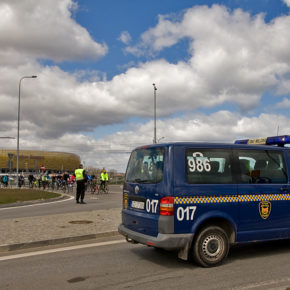 Zabezpieczenie przejazdu rowerzystów tunelem pod Martwą Wisłą - 23.04.2017 r.