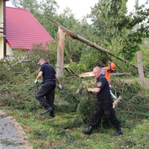 Porządkowanie terenu Ośrodka Szkoleniowo-Rehabilitacyjnego Mausz - 18.08.2017 r.