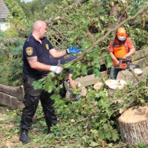 Pomoc dla mieszkańców Grabowa Parchowskiego - 18.08.2017 r.