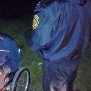 Wyziębiony mężczyzna na Oruni