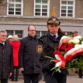 Obchody 73. rocznicy Powrotu Gdańska do Macierzy - Pomnik „Tym, co za Polskość Gdańska” w Gdańsku, 27 marca 2018 r.