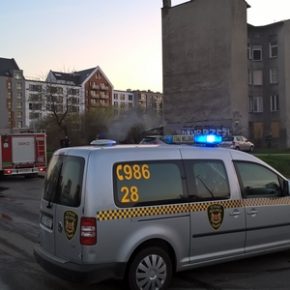 Ogień w pustostanie
