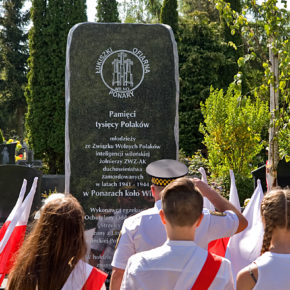 Odsłonięcie Pomnika Ponarskiego - Cmentarz Łostowicki w Gdańsku, 10 maja 2018 r.