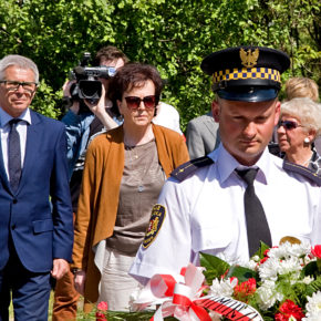 Odsłonięcie Pomnika Ponarskiego - Cmentarz Łostowicki w Gdańsku, 10 maja 2018 r.