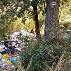 Nielegalne wysypisko przy ulicy Przełom, Gdańsk dn. 25 lipca 2018 r.