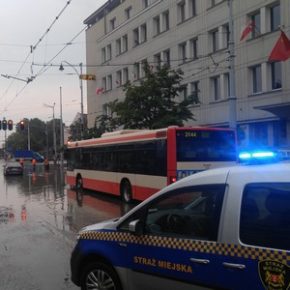Ulewa nad miastem