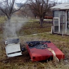Ognisko z odpadów wielkogabarytowych